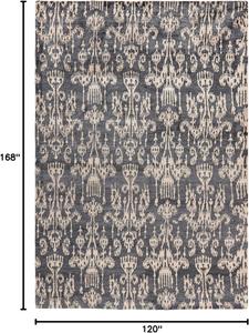 Ковер SAFAVIEH, 305 x 427 см, Tibetan Collection - , Coal, ручное плетение из вискозы, идеально для помещений с высокой проходимостью в гостиной, спальне (TB947A)