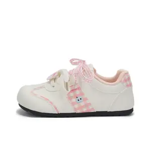 Alxnan Низкие повседневные туфли женские Box бежево-розовые, цвет Beige Pink