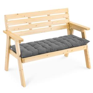 Подушка для скамейки JEMIDI, подушка для сиденья для скамейки - 3 размера, разные цвета - подушка, подушка для поддона, подушка для садовой скамейки, качели на крыльце, серый