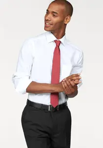 Деловая рубашка OLYMP "Luxor Modern Fit", без глажки, белый