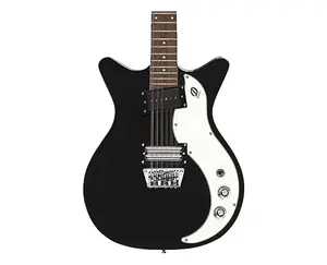 Электрогитара Danelectro 59X12 с 12 струнами - Черный металлик