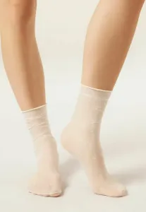 Прозрачные носки в горошек плотностью 20 ден Calzedonia, White