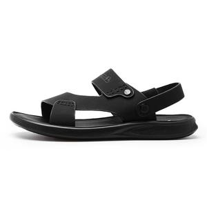 Пляжные шлепанцы мужские черные/коричневые G.N.SHIJIA