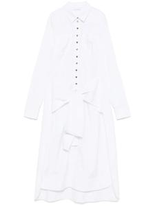 Rabanne платье макси с поясом, белый