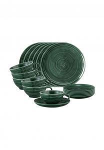 Зелёный чайный сервиз Terra на 18 персон Seltmann Weiden