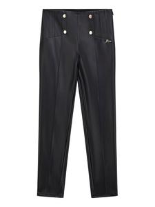 Брюки из искусственной кожи slim fit J5BB00 WFV60 Guess, черный