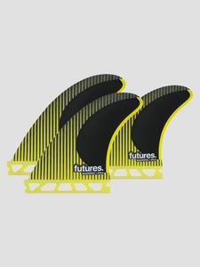 Комплект плавников Futures Fins Thruster P4 Blackstix Pivot S Finne Set, yellow