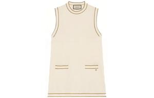 Платье Gucci без рукавов, слоновая кость