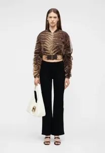 Знаменитая змеиная сумочка с зернистой текстурой Just Cavalli, Off-White