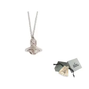 Vivienne Westwood Искусственное хрустальное ожерелье женское silver/pink