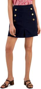 Женская юбка-чинос Tommy Hilfiger Sailor на пуговицах спереди, Sky Captain