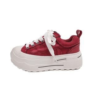 JEPSEN Женские низкие кеды из канвы красные, цвет Red