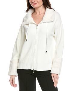 Тканая куртка на молнии Joseph Ribkoff, белый
