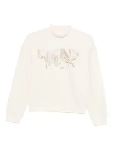 Свитшот с высоким воротом и украшением в виде логотипа Dkny, нейтральный