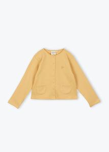 Флисовый кардиган для девочек желтого цвета Arsène et les Pipelettes