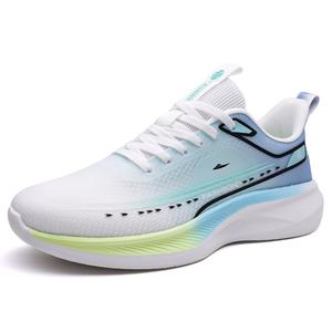 Kuding Мужские беговые кроссовки низкие белый синий лунный свет/белый оранжевый зеленый/черный - белый синий лунный свет, цвет White Blue Moon