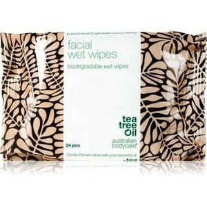 Очищающие салфетки для лица и средства для снятия макияжа с маслом чайного дерева Australian Bodycare — 24 салфетки