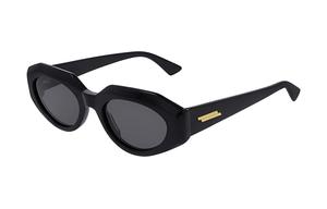 Bottega Veneta Кошачий глаз солнцезащитные очки, Black