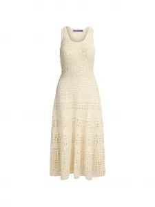 Платье Dad в технике кроше Ralph Lauren Collection, бежевый