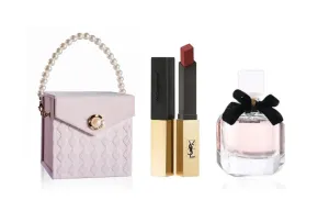 SAINT LAURENT Набор косметики gold bar воздушная пудра помада+libre парфюмерная вода легко растушевывающийся консилер