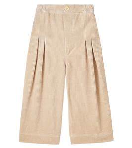 Широкие брюки из вельвета из хлопка Suri C'era Una Volta, бежевый