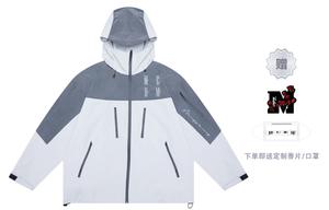 Ветровка MEDM Водонепроницаемая и Ветрозащитная Унисекс MR.ENJOYDA MONEY, Красно-Черная