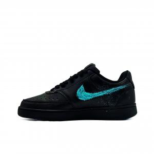 Nike Кроссовки для скейтбординга Court Vision Low Blue Scar Shooting Stars с амортизацией и износостойкостью, низкие, унисекс, зеленые