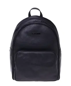 Рюкзак из мятой кожи Baldinini, черный