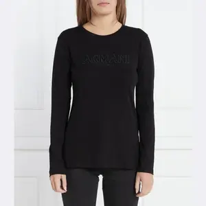 Блузка стандартного кроя Armani Exchange, черный