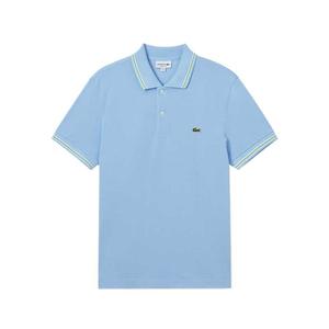 Поло с отделкой LACOSTE, голубой