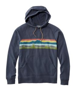 Толстовка, худи L.L.Bean Comfort Camp, с графическим принтом, стандартный американский крой.