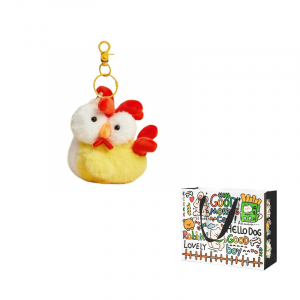 Мягкая игрушка в виде забавного цыпленка, плюшевый кулон, высота 10см JINXIANGHE, cartoon chicken