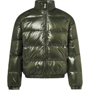 PYRENEX Пуховик Unisex Dark Khaki с воротником стойкой