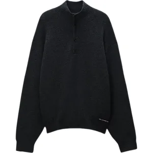 SS26 Вязаный трикотаж Unisex Alexander Wang, charcoal