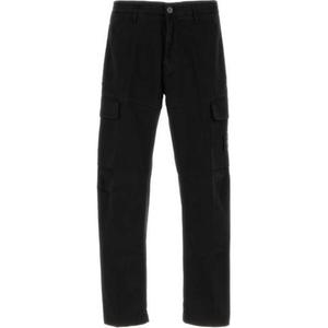 Брюки с логотипом STONE ISLAND, черный
