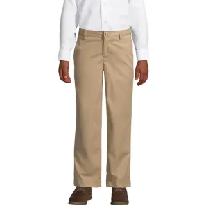 Школьная форма Husky для мальчиков 8-20 лет, брюки-чиносы с железными коленями для активного отдыха Lands' End, хаки