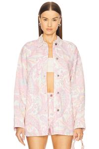 Джинсовая рубашка Aurelie Retrofete, pastel paisley