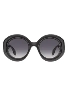 Круглые солнцезащитные очки с узором пейсли ETRO, черный