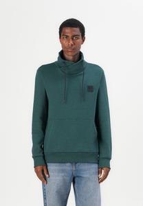 Толстовка TOM TAILOR STRUCTURED SNOOD, Jasper Green/Navy /Dark Blue