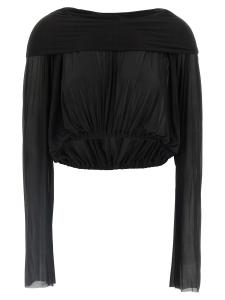 Укороченный худи-туника Rick Owens, черный