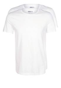 Базовая футболка 2 ПАКЕТА Pier One, белая