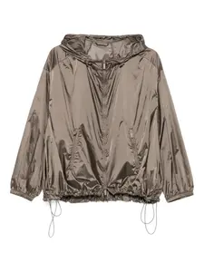 Куртка с капюшоном на шнурке EMPORIO ARMANI, нейтральный