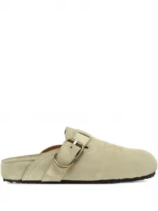 Мюли с ремешком и пряжкой Buttero, нейтральный