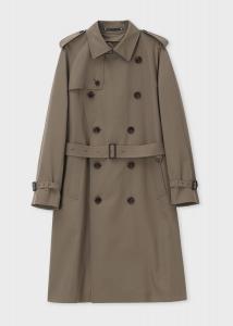 Тренч Heritage из шерстяной смеси, двубортный Paul Smith, цвет Brown