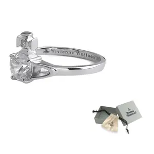 Vivienne Westwood Кольца с камнями для женщин Silver