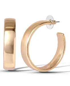 Текстурированные серьги-полукольца Jessica Simpson, gold