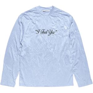 Футболка SS26 Unisex Acne Studios, светло-синий