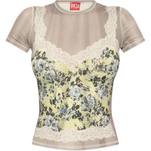 Футболка Ileni с круглым вырезом DIESEL, серый