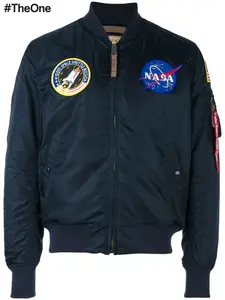 Куртка-бомбер 'NASA MA-1' Alpha Industries, синий