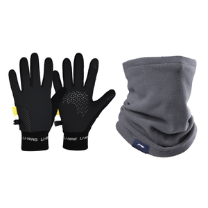 LINING Полиамидные спортивные перчатки Unisex Black